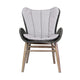 Mina Patio Dining Chair | 36’’ | Gray Woven Rope | Fabric Seating BM338974