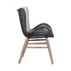 Mina Patio Dining Chair | 36’’ | Gray Woven Rope | Fabric Seating BM338974