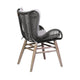 Mina Patio Dining Chair | 36’’ | Gray Woven Rope | Fabric Seating BM338974