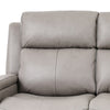 Clyd Reclining Sofa w Dual Power Headrest | 83’’ | Light Gray Leather BM338983