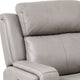 Clyd Reclining Sofa w Dual Power Headrest | 83’’ | Light Gray Leather BM338983