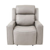 Clyd 2pc Recliner and Sofa Set w Power Headrest | Light Gray Leather BM338984