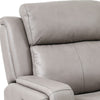 Clyd 2pc Recliner and Sofa Set w Power Headrest | Light Gray Leather BM338984