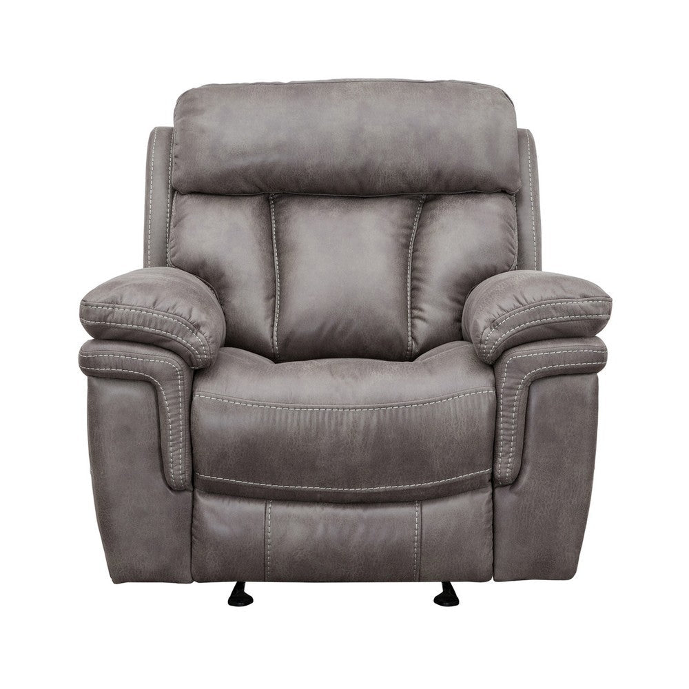 Esy 2pc Power Reclining Chair and Sofa Set | Dark Gray Polyester BM338985