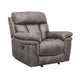 Esy 3pc Power Reclining Living Room Sofa Loveseat & Chair Set | Dark Gray Polyester BM338986