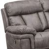 Esy 3pc Power Reclining Living Room Sofa Loveseat & Chair Set | Dark Gray Polyester BM338986