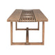 Hida Outdoor Dining Table | Brown Eucalyptus Wood | Rectangular 82’’