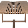 Hida Outdoor Dining Table | Brown Eucalyptus Wood | Rectangular 82’’