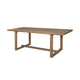 Hida Outdoor Dining Table | Brown Eucalyptus Wood | Rectangular 82’’