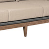 Kimi Outdoor Patio Sofa | Brown Wood | Gray Rope | Taupe Olefin | 82’’ BM339005