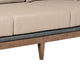 Kimi Outdoor Patio Sofa | Brown Wood | Gray Rope | Taupe Olefin | 82’’ BM339005