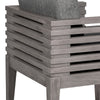 Hida 5pc Outdoor Dining Table Set | 4 Chairs | Gray Wood | Olefin Cushions BM339010