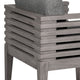 Hida 5pc Outdoor Dining Table Set | 4 Chairs | Gray Wood | Olefin Cushions BM339010