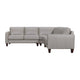 Jeyn 3pc Sectional L Sofa | Greige Leather | Foam Cushions | 99’’ BM339015
