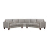 Jeyn 3pc Sectional L Sofa | Greige Leather | Foam Cushions | 99"