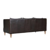 Venna Sofa | Dark Brown Leather | Light Brown Wood Legs | 85’’ BM339016