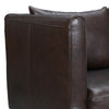 Venna Sofa | Dark Brown Leather | Light Brown Wood Legs | 85’’ BM339016