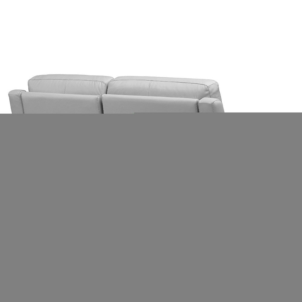 Lizen Power Recliner 3pc Living Room Set | USB | Dove Gray Leather BM339021