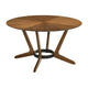 Alana Dining Table | Walnut Brown Rubberwood | Black Metal | 54’’ Round BM339022