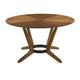 Alana Dining Table | Walnut Brown Rubberwood | Black Metal | 54’’ Round BM339022