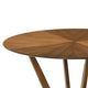 Alana Dining Table | Walnut Brown Rubberwood | Black Metal | 54’’ Round BM339022