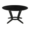 Alana Dining Table | Black Rubberwood | Metal | Round 54’’ Top BM339023