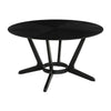 Alana Dining Table | Black Rubberwood | Metal | Round 54’’ Top BM339023