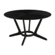 Alana Dining Table | Black Rubberwood | Metal | Round 54’’ Top BM339023