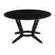 Alana Dining Table | Black Rubberwood | Metal | Round 54’’ Top BM339023