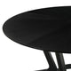 Alana Dining Table | Black Rubberwood | Metal | Round 54’’ Top BM339023