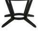 Alana Dining Table | Black Rubberwood | Metal | Round 54’’ Top BM339023