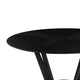 Alana Dining Table | Black Rubberwood | Metal | Round 54’’ Top BM339023