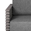 Hida Outdoor Armchair | Gray Eucalyptus Wood | Gray Olefin Cushions BM339076