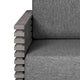 Hida Outdoor Armchair | Gray Eucalyptus Wood | Gray Olefin Cushions BM339076