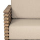 Hida Outdoor Armchair | Brown Eucalyptus Wood | Taupe Olefin Cushions BM339077