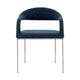 Morgie Dining Chair Set of 2 | Curve Back Integrated Arms | Navy Blue BM339086