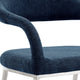 Morgie Dining Chair Set of 2 | Curve Back Integrated Arms | Navy Blue BM339086