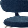 Morgie Dining Chair Set of 2 | Curve Back Integrated Arms | Navy Blue BM339086