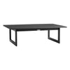 Lynn Rectangular Slatted Outdoor Coffee Table | 48’’ | Black Metal BM339108