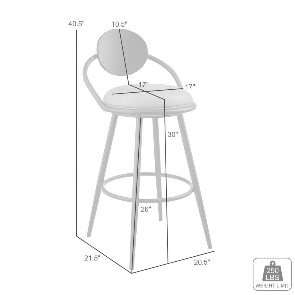 Carny Swivel Barstool Chair | Black Iron | Wood Back | Black Faux Leather