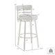 Maxi Swivel Barstool Chair | Gold Stainless Steel | Gray Faux Leather
