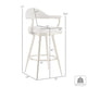 Justy Swivel Barstool Chair | Gold Steel Taper Legs | Gray Polyester