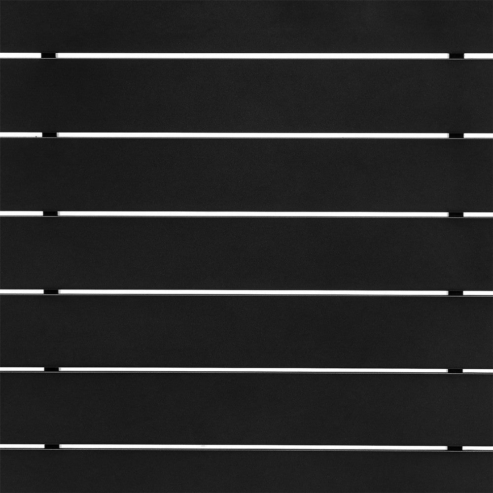 Cynn 5pc Outdoor Bar Table & 4 Swivel Chair Set | Black Aluminum BM339168