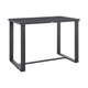 Enya 5pc Outdoor Bar Height Table & 4 Chair Set | Gray Cushions | Black Aluminum BM339169