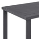 Enya 5pc Outdoor Bar Height Table & 4 Chair Set | Gray Cushions | Black Aluminum BM339169