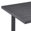 Enya 5pc Outdoor Dining Table & 4 Chair Set | Gray Cushions | Blac