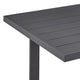 Enya 5pc Outdoor Dining Table & 4 Chair Set | Gray Cushions | Blac