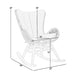 Mina Outdoor Rocking Chair | Gray Rope Woven Back | Eucalyptus Wood BM339181