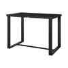 Adiy Outdoor Counter Height Dining Table | 59’’ Top | Black Aluminum BM339192