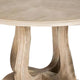 Ellon Round Dining Table | 54’’ Natural Wood | Trestle Tulip Base BM339196
